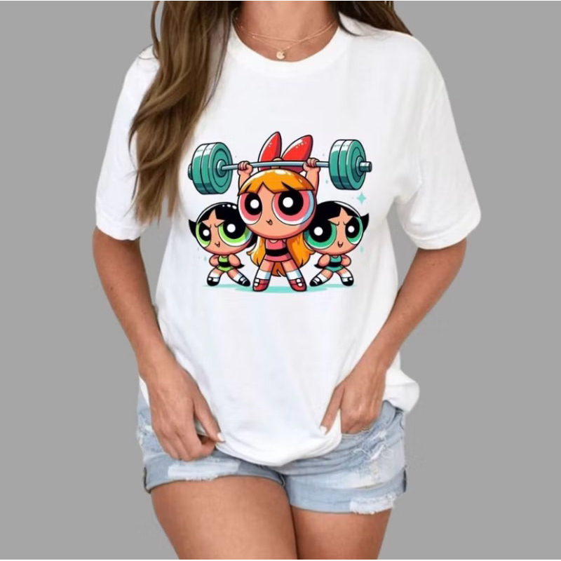 Camiseta Feminina Academia T-shirt Basica Camisa Super Poderosa  30.1 Reforço de Ombro Envio Rapido