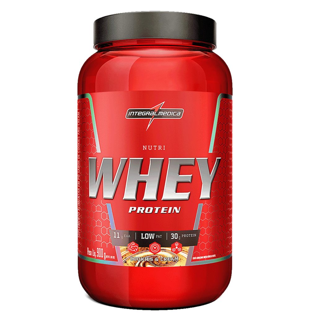 Integralmédica - Nutri Whey Protein Cookies - Suplemento Alimentar - Pote 900g