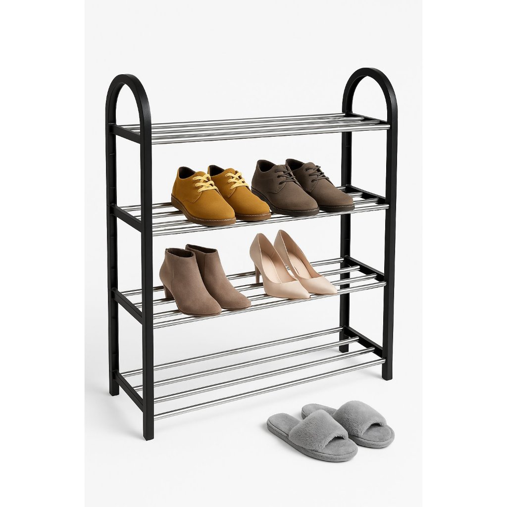 Sapateira Organizador Porta Sapatos 8 Pares 4 Andares Para Quarto Hall de Entrada Multiuso Tênis em Oferta na Shopee
