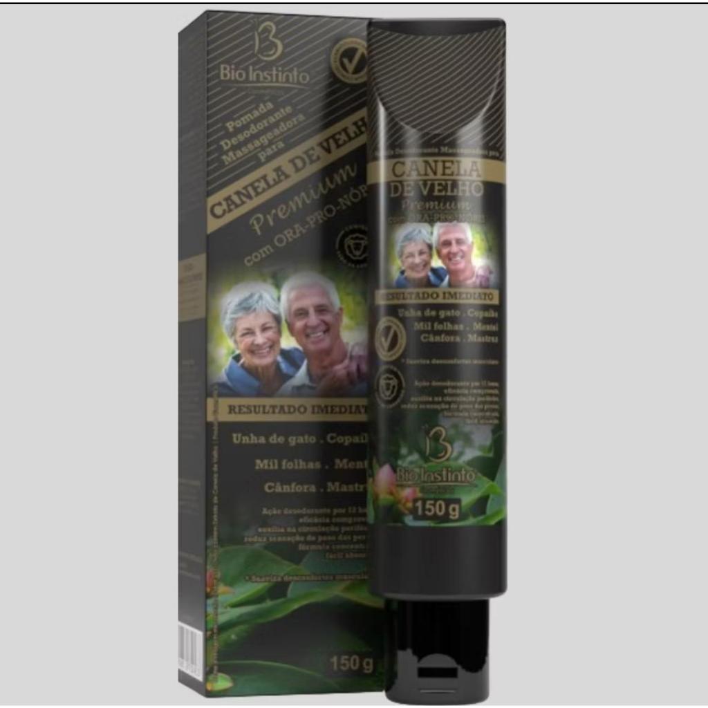 Pomada Desodorante Massageadora Canela de Velho Premium 150G Bio Instinto