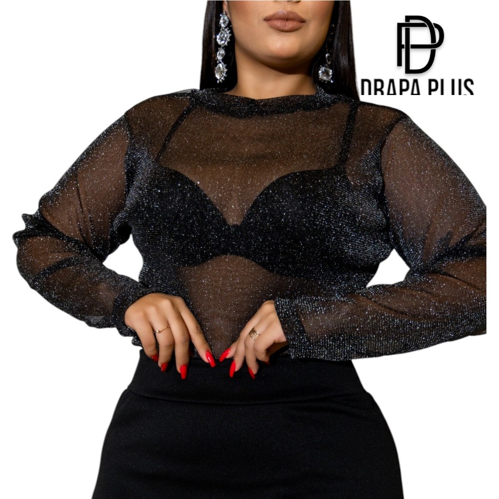 Blusa de Lurex Plus Size: Onde Comprar | BuscaProdutos