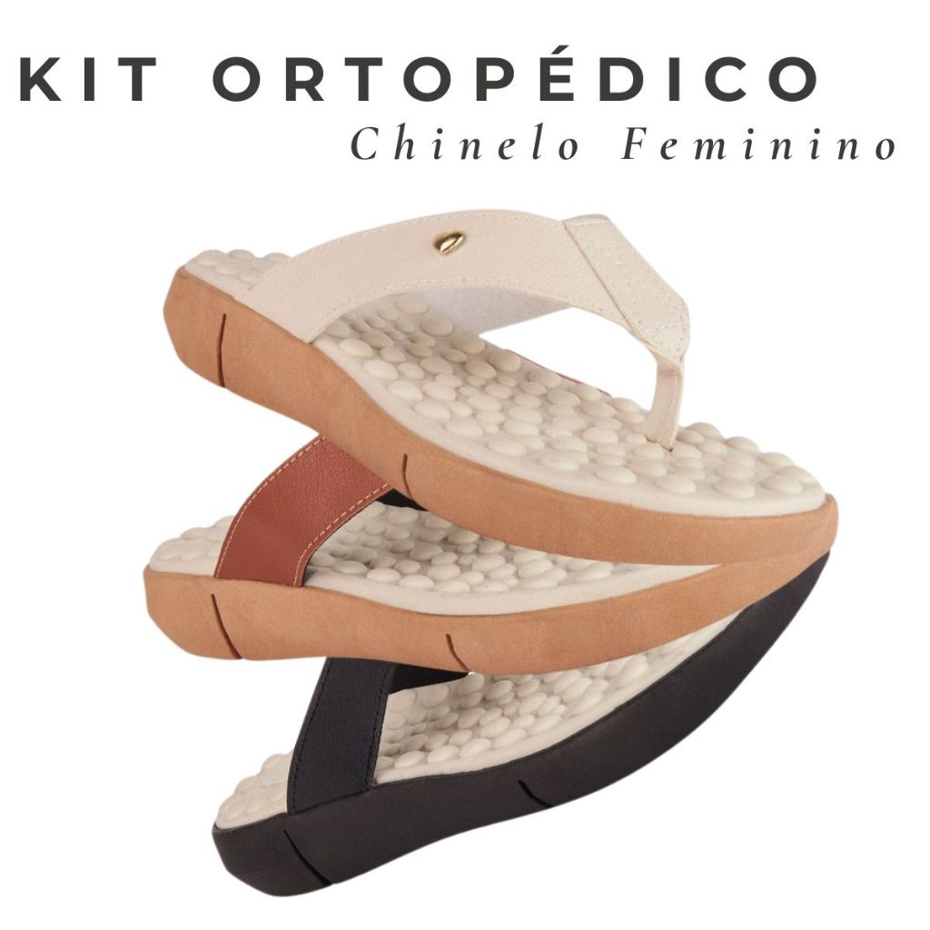 Kit 2 Pares Chinelo Feminino Ortopédico Original Ploomer Tamanco Esporão Sola Eva Confortável em Oferta na Shopee