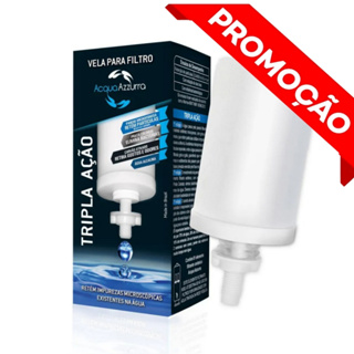 Vela Tripla Ação Alcalina, Carvão Ativado e Prata Coloidal Compatível em Todos Filtro De Barro em Oferta na Shopee