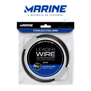 Cabo de Aço Flexível - Marine Sports-  Empate de Aço Black - C/ 70 Luvas  - 10 Metros - Super Resistência em Oferta na Shopee
