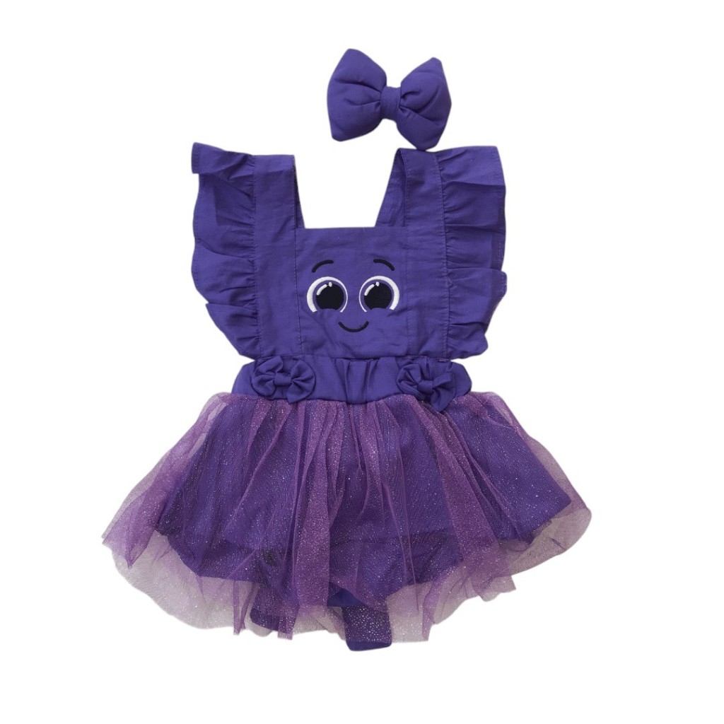 Romper Bebê Bolofofos Roxo