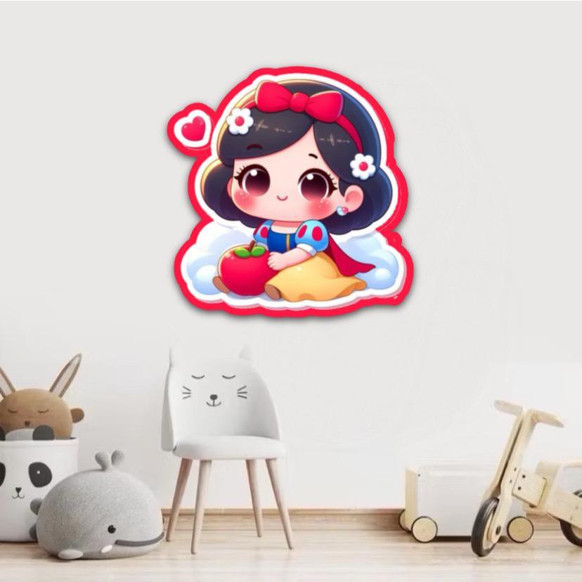 Adesivo Decorativo Autocolante - Princesa Branca De Neve Baby Decoração Quarto Infantil Menina