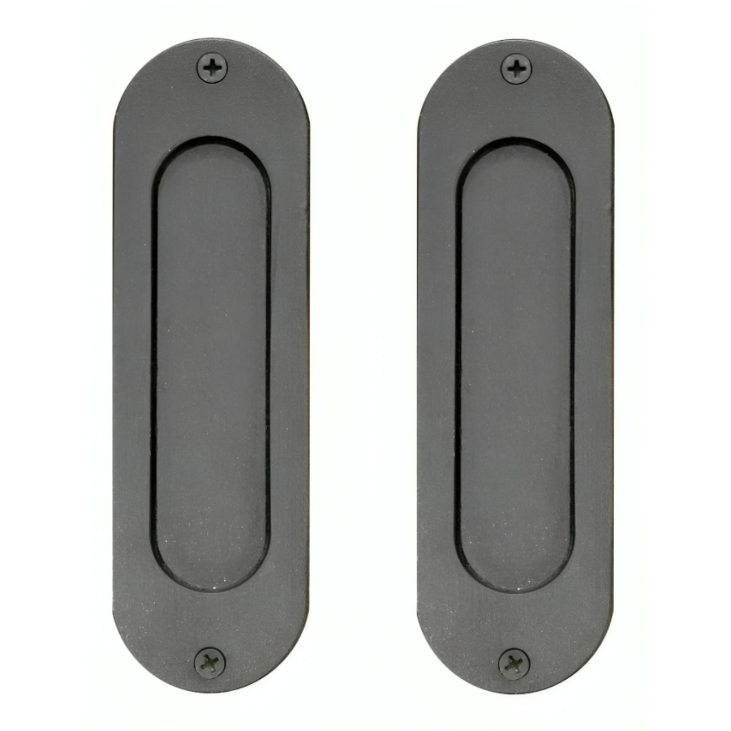 2  Puxadores Concha Para Porta De Correr Preto