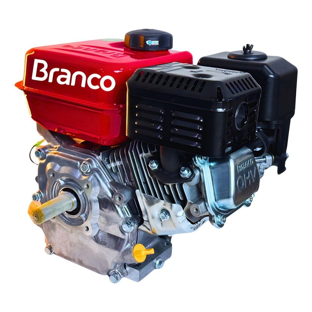 Motor a Gasolina Branco Com Alerta de Óleo – 5,5CV 4 Tempos | Força - Durabilidade