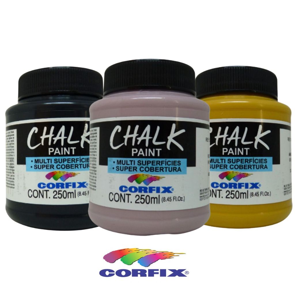 Tinta Chalk Paint Corfix 250ml 23250 – Acabamento Fosco