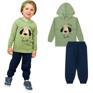 Conjunto de Moletom Menino Infantil - 01 ao 08 em Oferta na Shopee