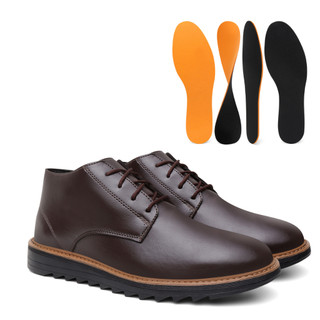 Bota Coturno Masculino Tratorado Moderno Derby Solado Robusto Premium Moderno Lançamento + Palmilha Brinde
