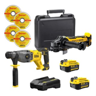 Esmerilhadeira Sbg700m2k C/2 Bat 4.0ah + Martelete Stanley em Oferta na Shopee