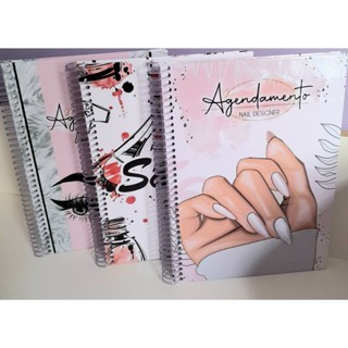 Agenda / Caderno de agendamento, Lash Lift, Manicure, Nail Designer e Salão de Beleza