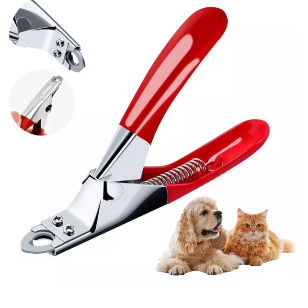 Alicate tesoura Cortador Unhas Guilhotina Cães Gatos Aves roedores porte medio e grande