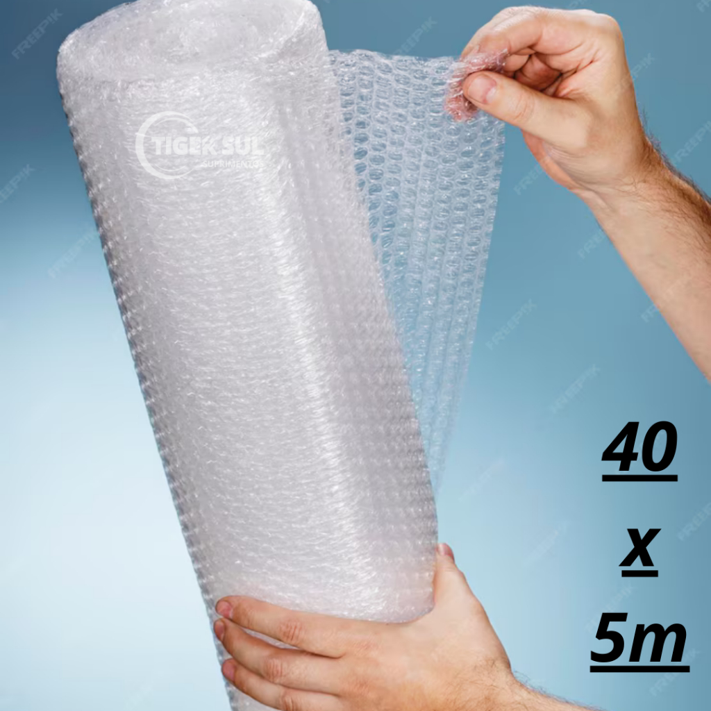 Plástico Bolha 40cm x 5m – Perfeito para Correios, Mudanças e E-commerce! em Oferta na Shopee