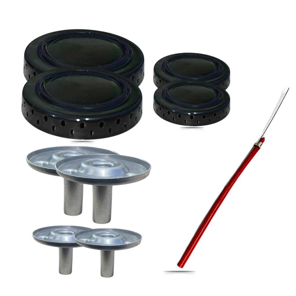 Kit Atlas Mônaco 4 Bocas Tampinhas De Fogão Espalhador De Chamas Agulha E Queimador Sorvete 9 Peças em Oferta na Shopee