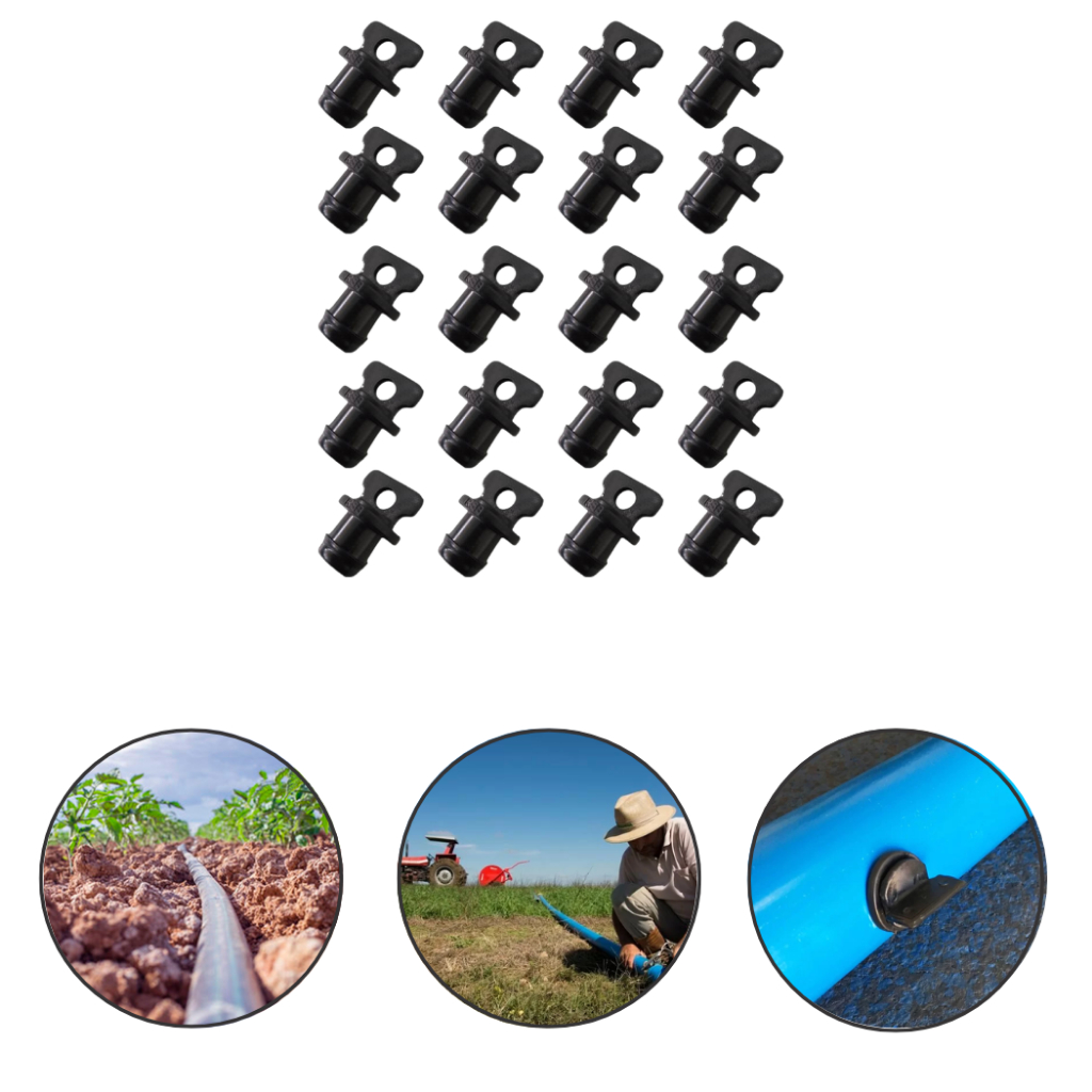 Kit 100 Conector Tampão 16 mm Para Tampar Inicio De Linha Anel Vedação