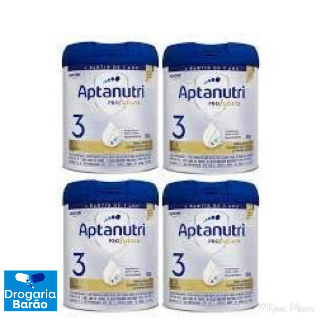 kit c/ 4 latas aptanutri pro futura 3 800g cada lata