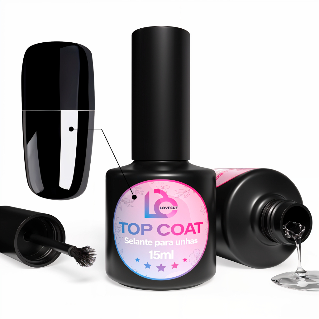 Blant Base Top Coat Selante Blindagem Gel de Unha Acrigel Manicure Profissional Incolor LoveCut