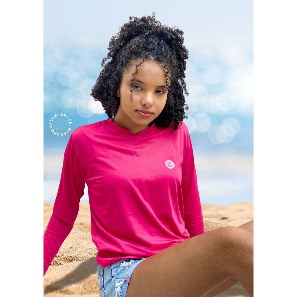 Camisa Proteção Solar Uv+50/Camiseta Segunda Pele/Térmica Premium