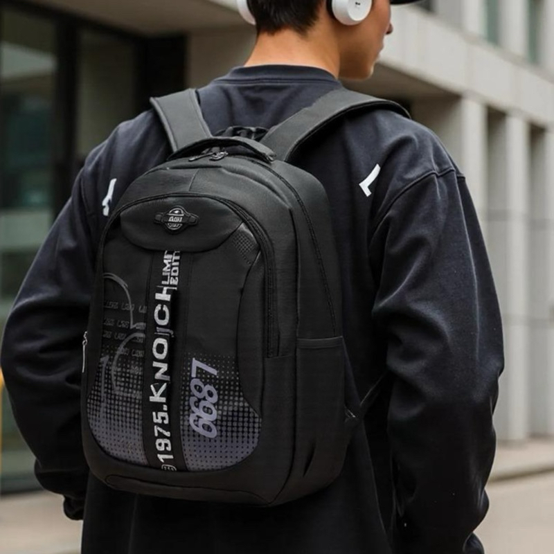 Mochila Masculina p/ Escola Faculdade Resistente Impermeável Bolso Notebook A60