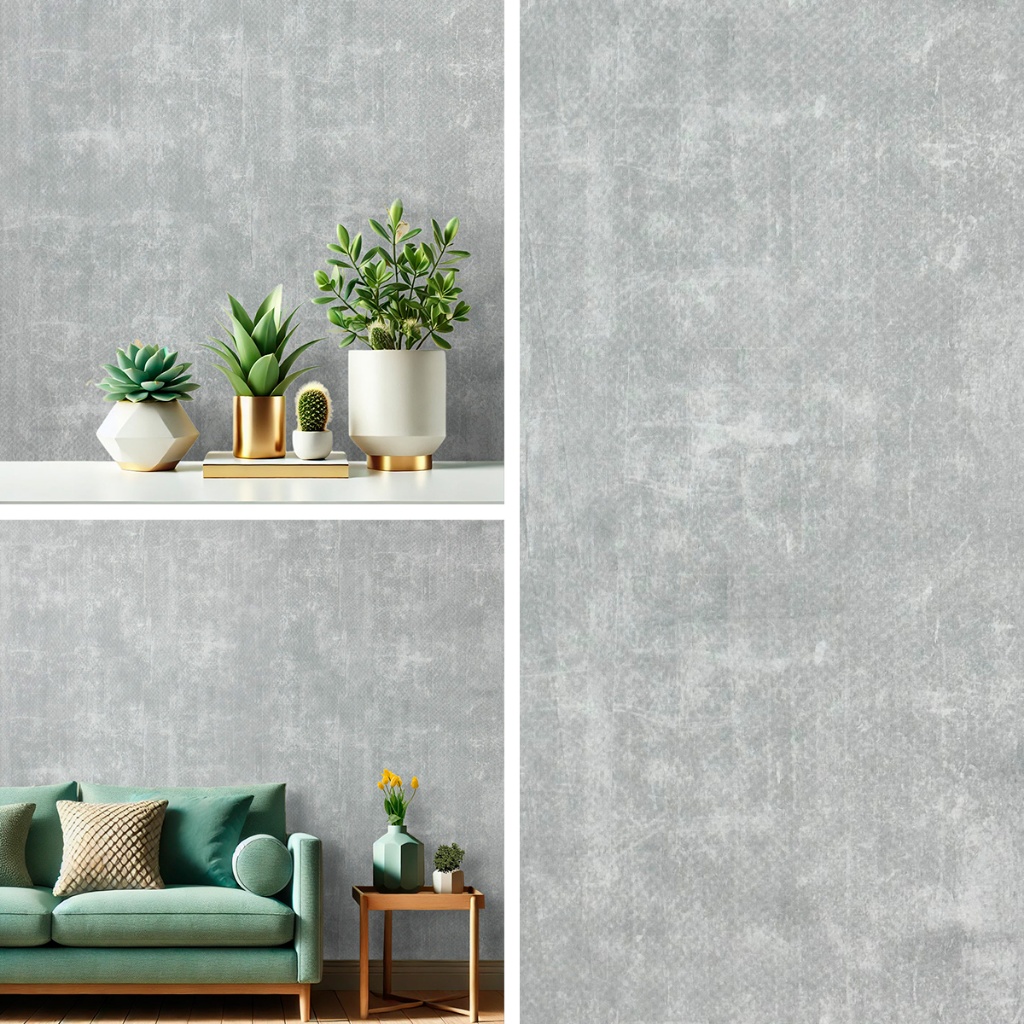 Papel de Parede Cimento Queimado Claro 5 METROS x 45CM Revestimento Adesivo Autocolante em Oferta na Shopee