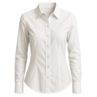 Camisa Social Feminina tradicional manga longa de botões em Oferta na Shopee