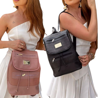 Kit 2 Mochilas Femininas Reforçadas Versátil Design Texturizado Moda Casual em Oferta na Shopee