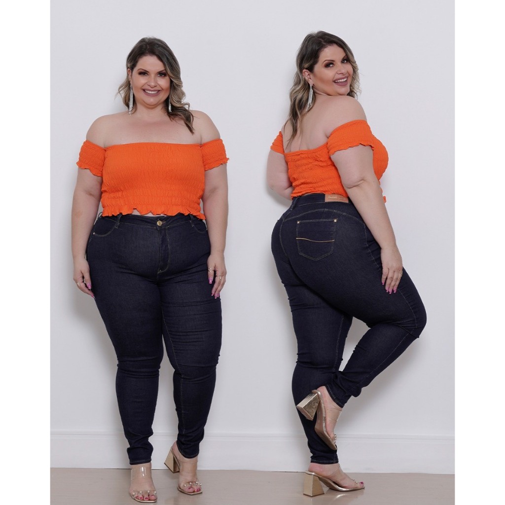 Calça jeans feminina plus 74677-Ri19