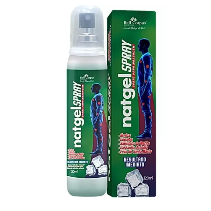 Natgel Spray 120ml - Spray massageador dores no corpo