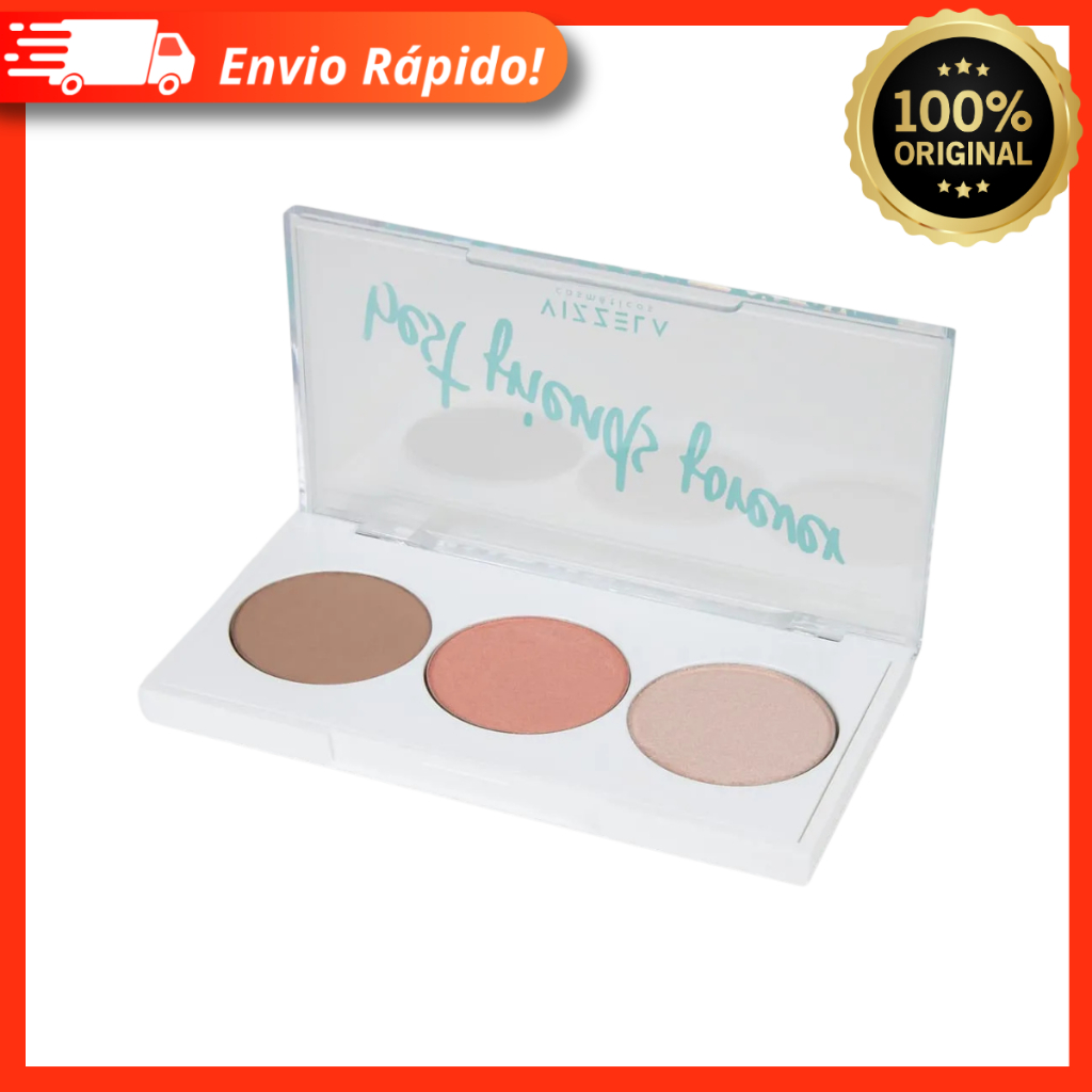 Paleta de Sombras BFF - Vizzela Cosméticos 100% Original - 4 Cores em Oferta na Shopee