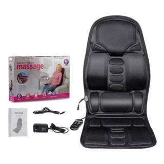 Assento Massageador Elétrico Controle Aliviar Dores Lombar Coluna Pescoço Veicular Escritório 8 Modos 3 Intensidade 3036 em Oferta na Shopee