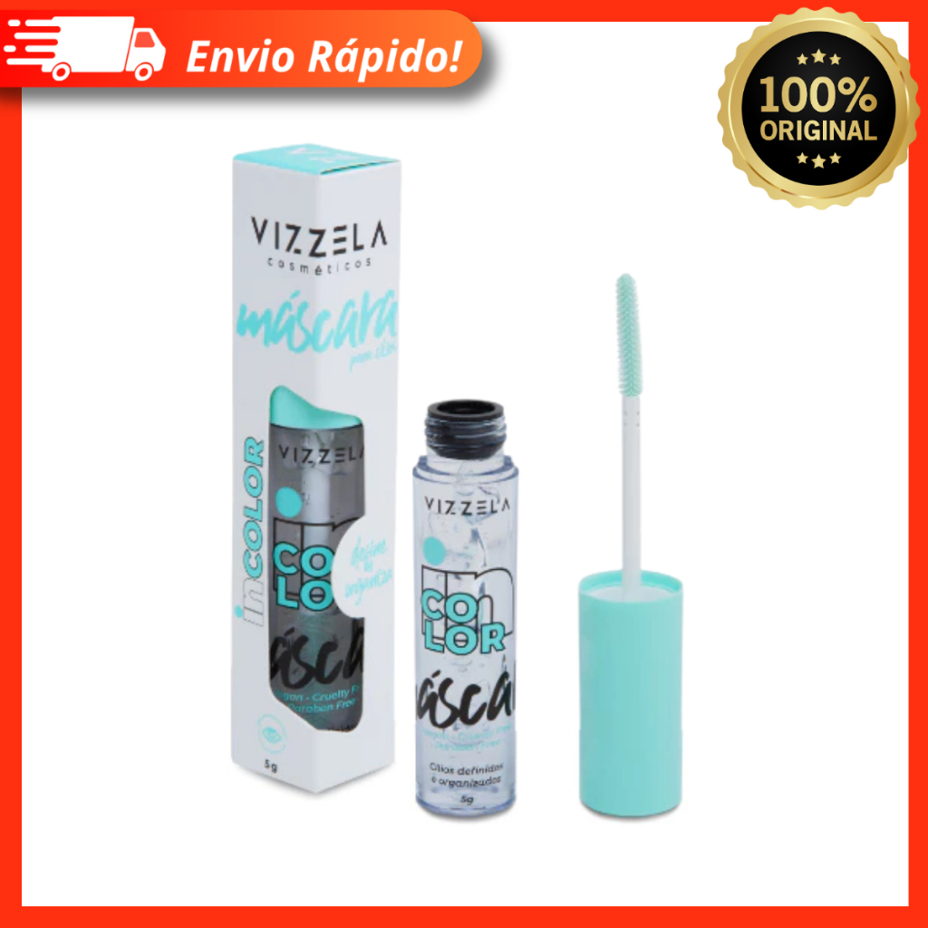Máscara Para Cílios Incolor 5g Efeito Natural - Vizzela Cosméticos 100% Original