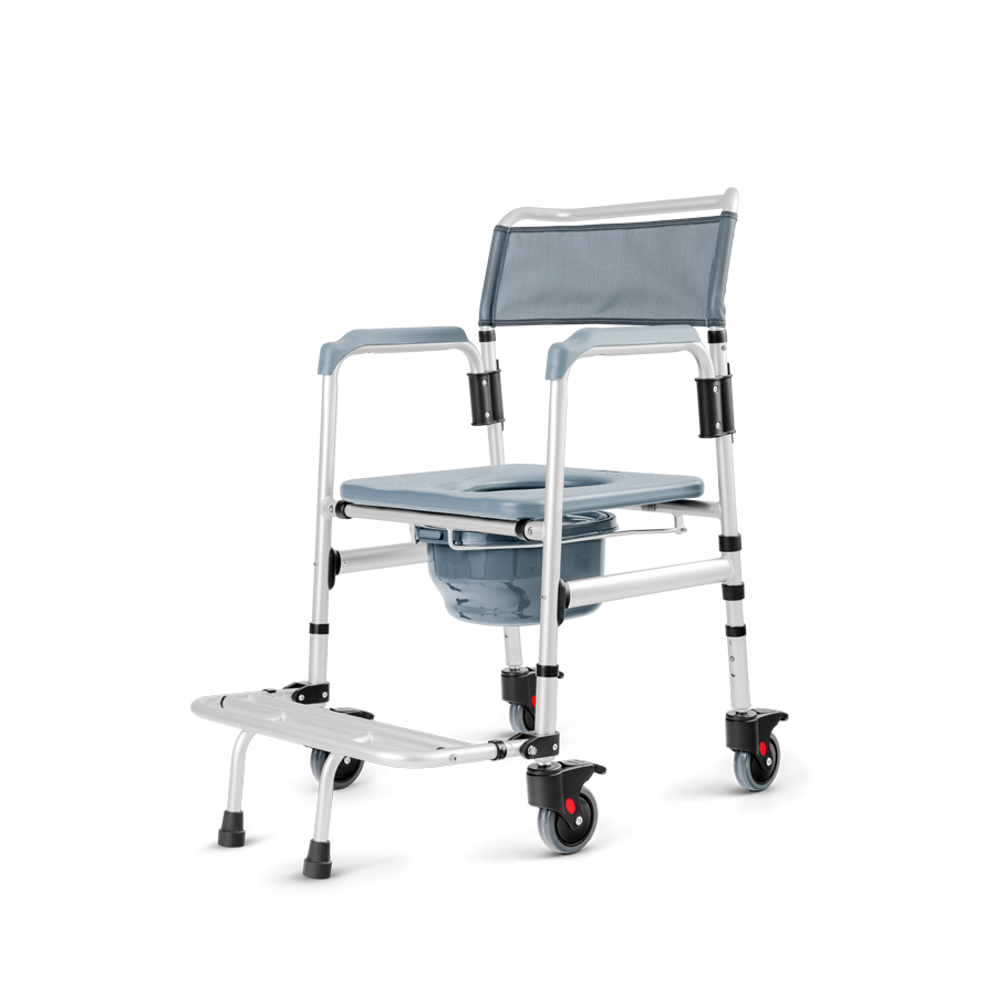 Cadeira banho alumínio 135kg desmontável