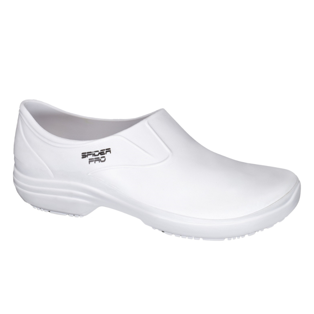 Sapato Impermeável Branco e Preto Antiderrapante Hospitalar Enfermagem Cozinha C/ Ca em Oferta na Shopee