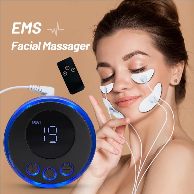 Massageador Facial Ems Elétrico Lifting Facial Anti Ruga 3037