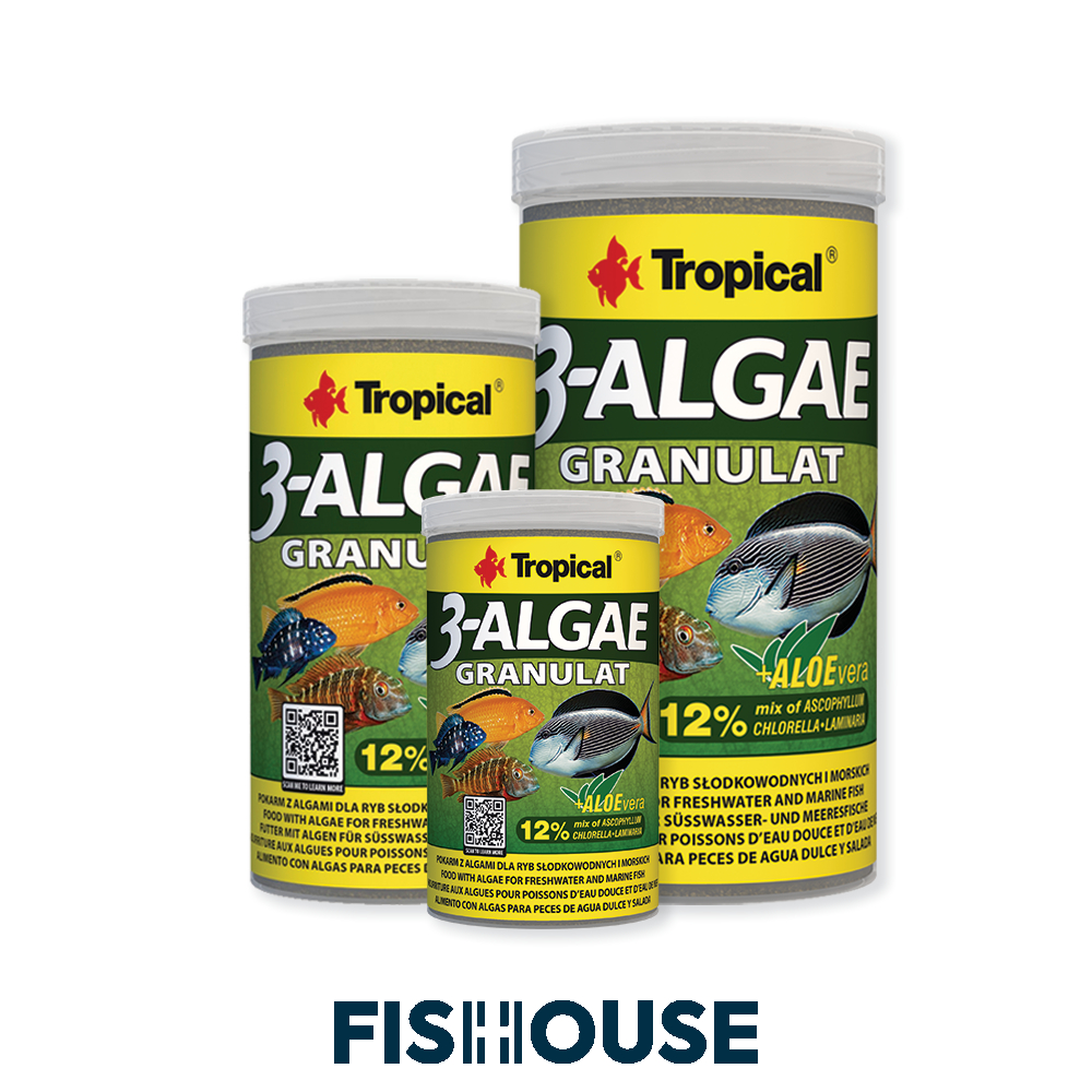 Ração para peixes - 3-Algae Granulat - Tropical