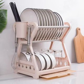 Escorredor De Louça Cozinha Pratos e Talheres Plastico top casa leve home