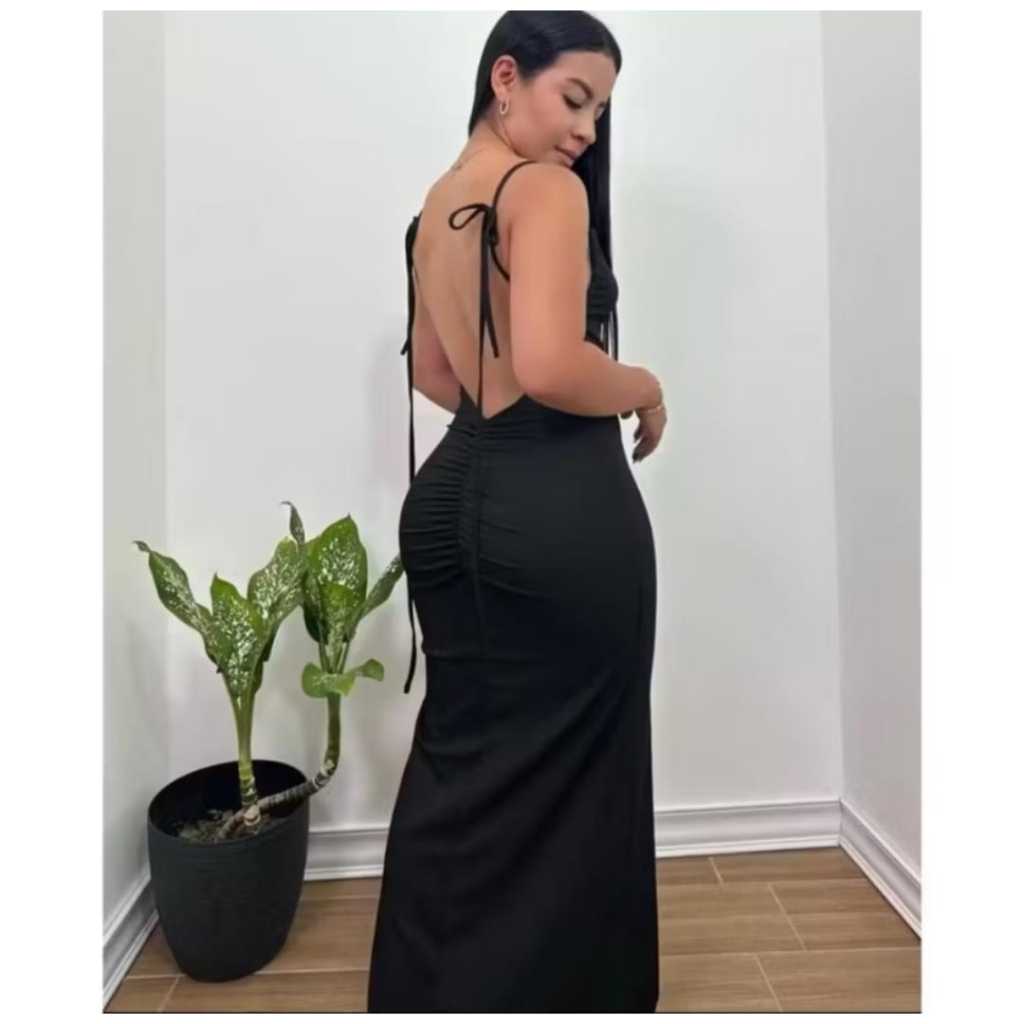 Vestido Modelador De Bumbum Costa Nua Suplex Premium ( Esther )