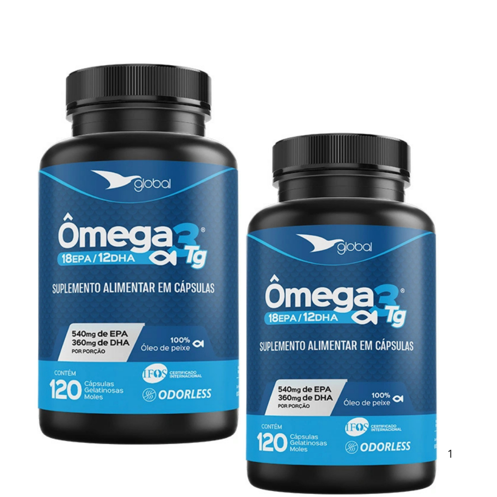 2UN 100% Óleo De Peixe Ômega 3 TG 18 EPA/12 DHA - 240 Cáps (Original Selo IFOS) em Oferta na Shopee