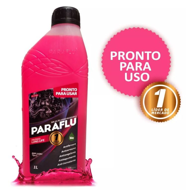 Aditivo Radiador Paraflu 1 Litro Orgânico Rosa Long Life Pronto para uso 103004 em Oferta na Shopee