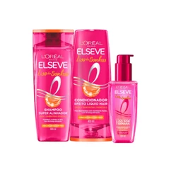 Kit Elseve Liso Dos Sonhos EF BOTOX Shampoo 200ml + Condicionador 200ml + Serum 100ml (3 produtos)