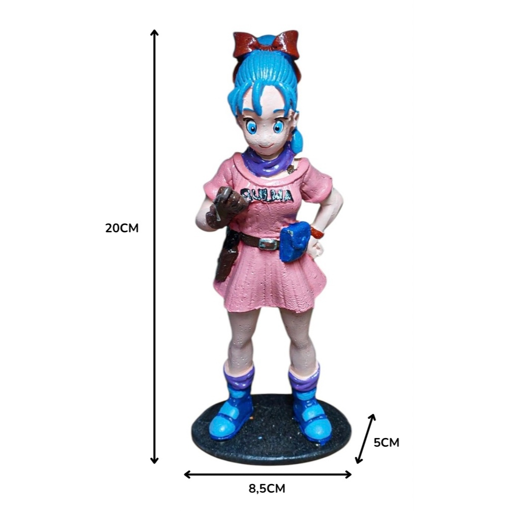 Bulma Dragon Ball Z Enfeite Colecionável Decoração DBZ Action Figure