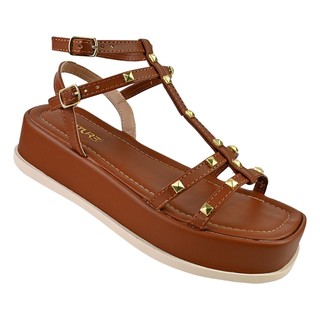 Sandália Feminina Plataforma de Spikes Tiras Confortável Macia Antiderrapante moda Blogueira em Oferta na Shopee
