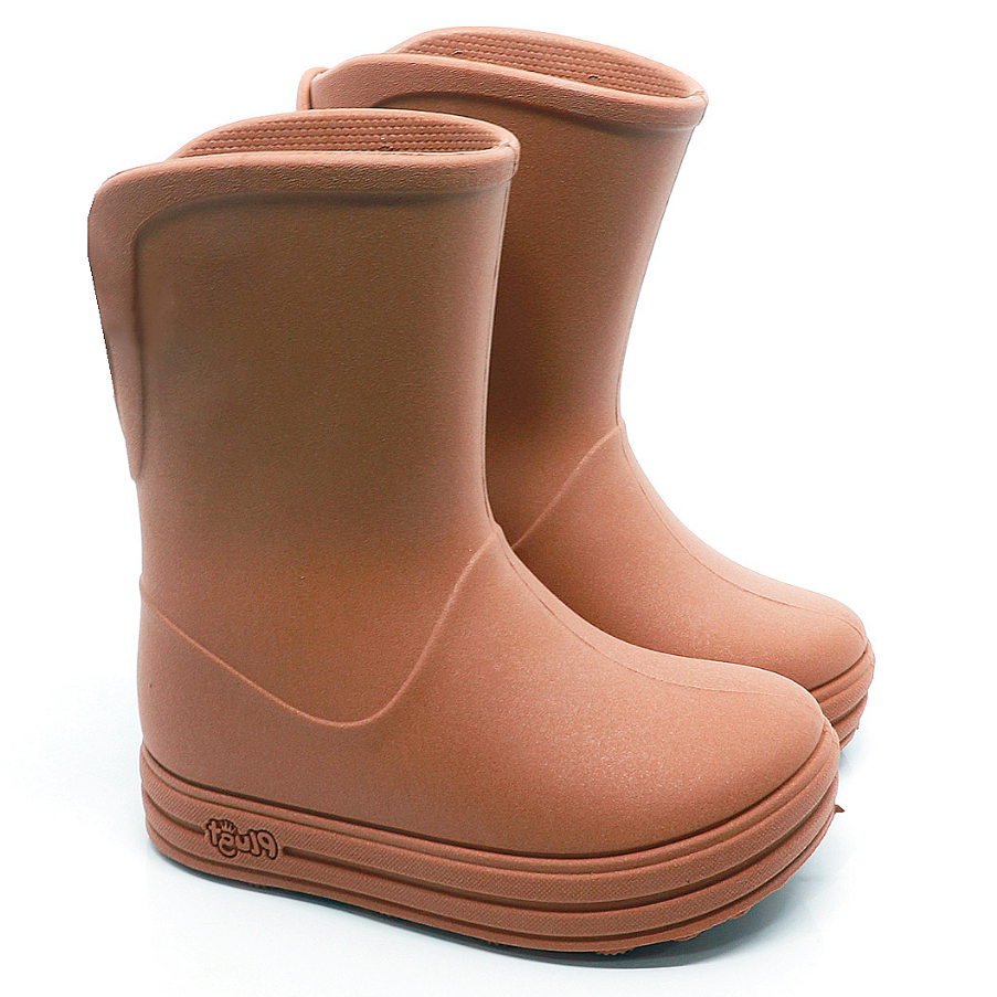 Galocha Infantil Básica Reciclável Confortável Plugt Linha Sustentável - Marrom em Oferta na Shopee