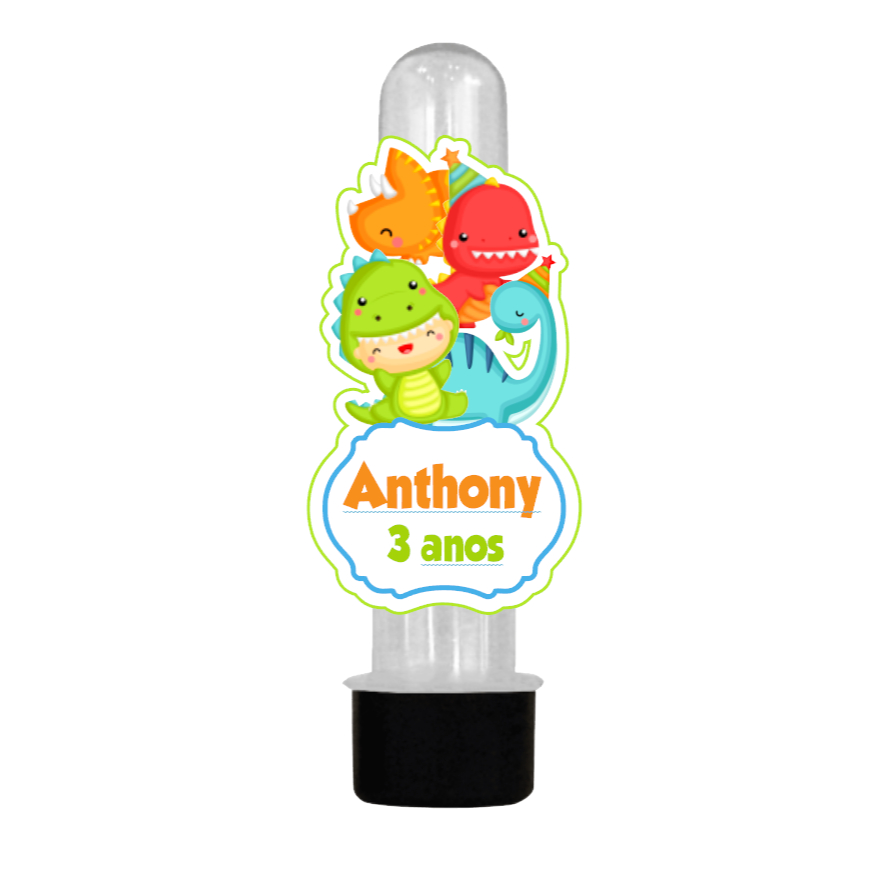 Aplique Para Tubete DINOSSAURO DINOS Personalizados | Aniversário| Festa Infantil | Lembrancinhas personalizadas com Nom