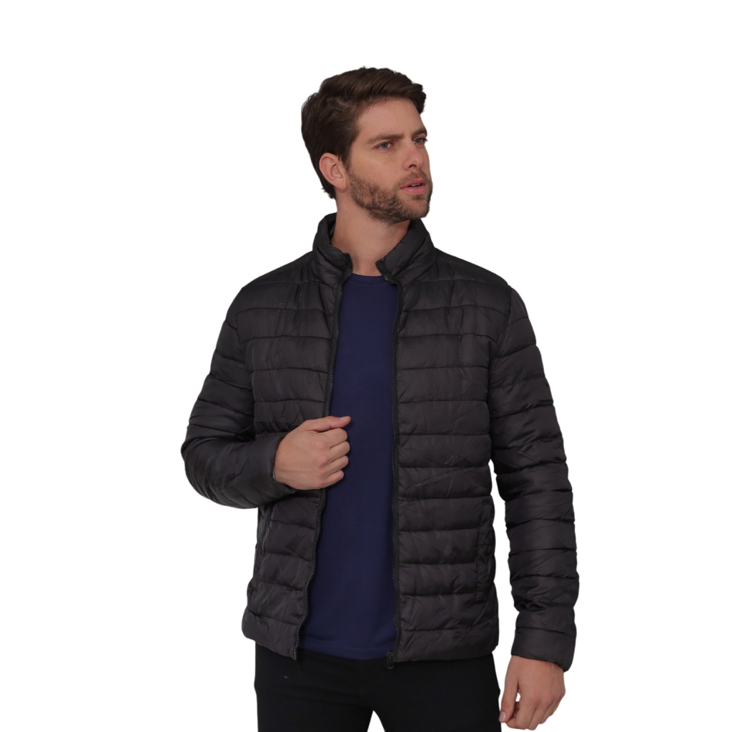 JAQUETA DE INVERNO UNISEX BOBOJACO PRETA LISA