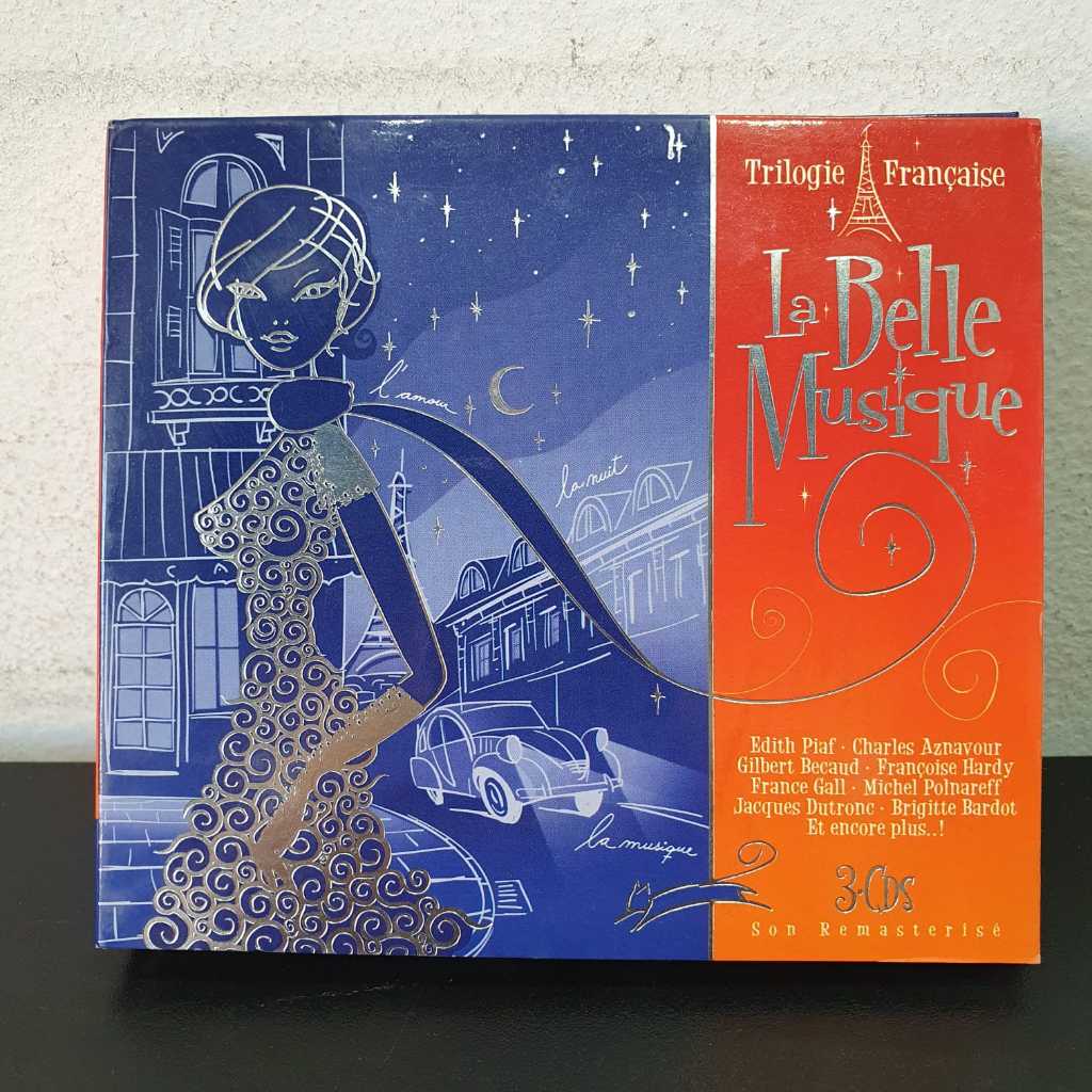 CD Triplo La Belle Musique Trilogie Français - Edith Piaf Charles Aznavour