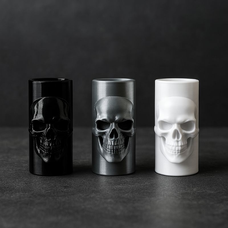 Capa de Isqueiro Modelo Caveira - Compatível com Modelo grande Bic