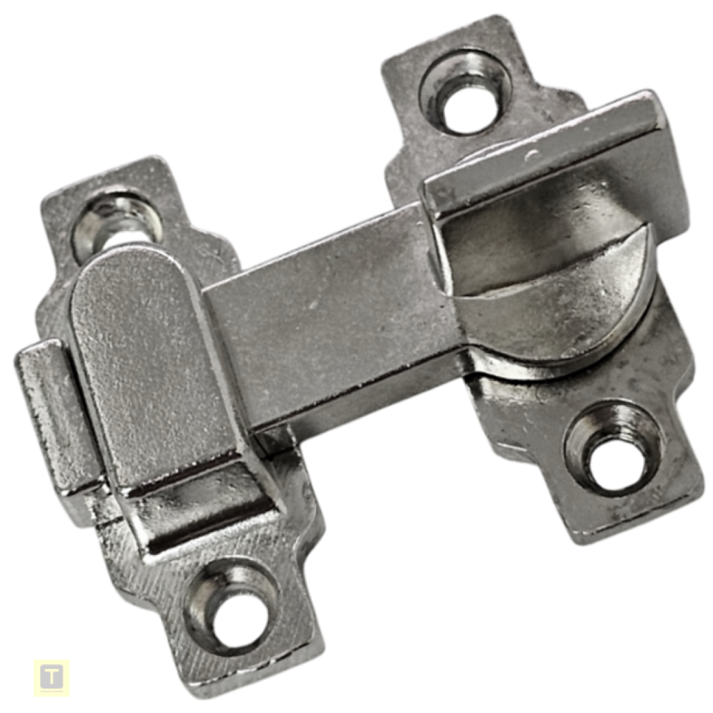 Trinco Fecho Tranqueta Bico Virado 4cm para Portas Janelas e Portinholas